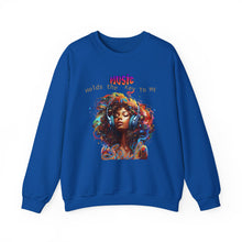 Load image into Gallery viewer, Music holds the key to my soul Crewneck Sweatshirt