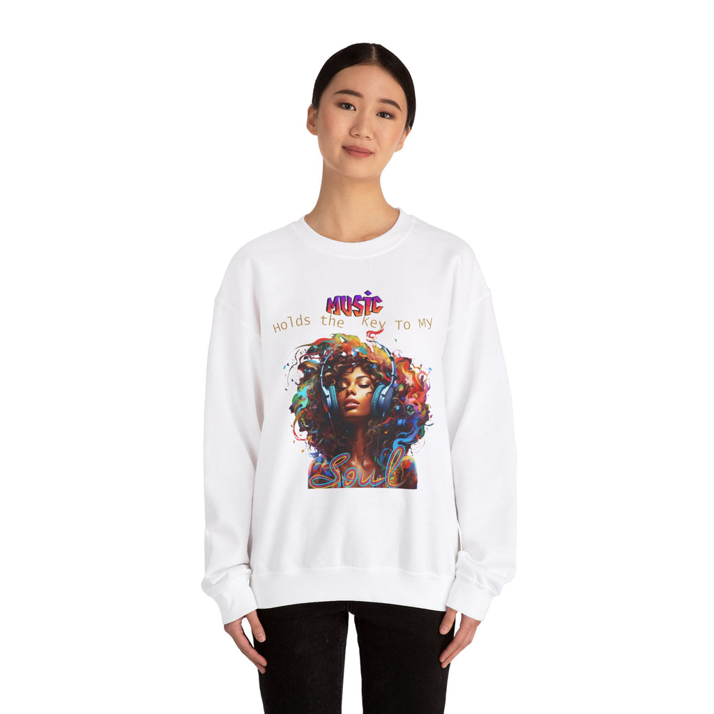 Music holds the key to my soul Crewneck Sweatshirt