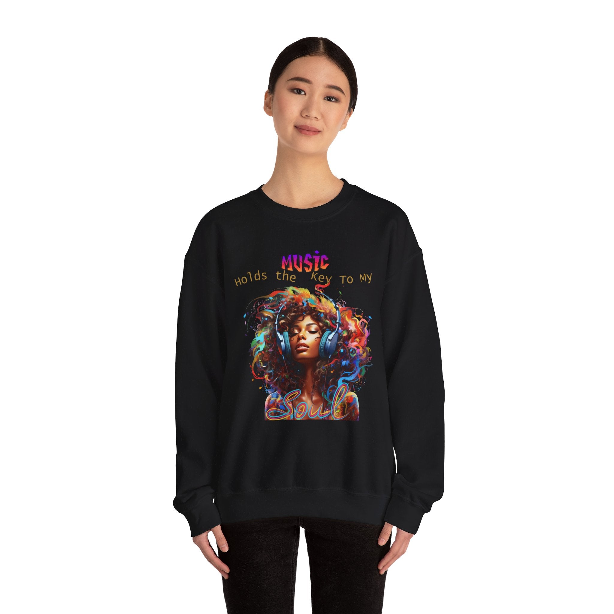 Music holds the key to my soul Crewneck Sweatshirt