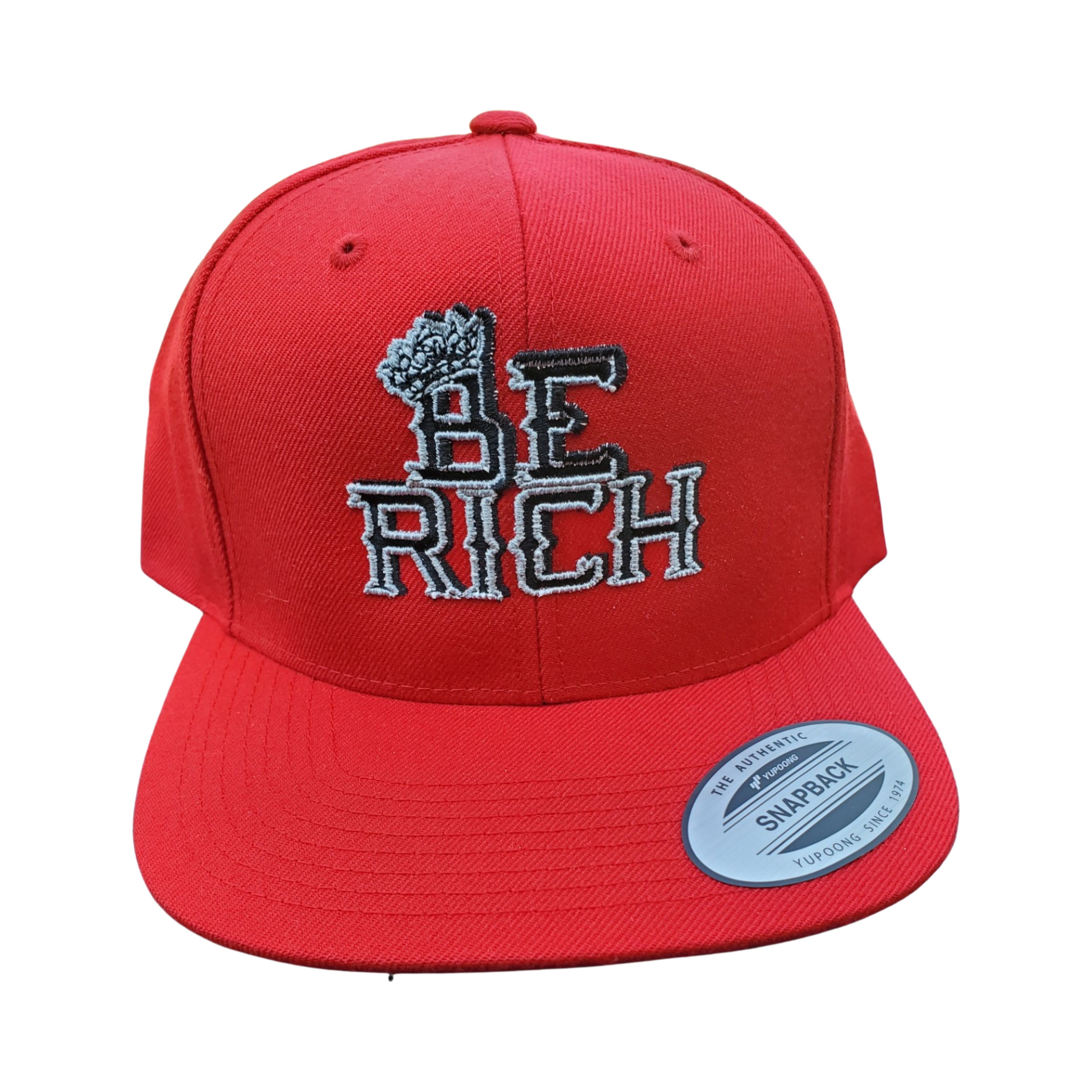 BE RICH & "B R" Snapback Hats