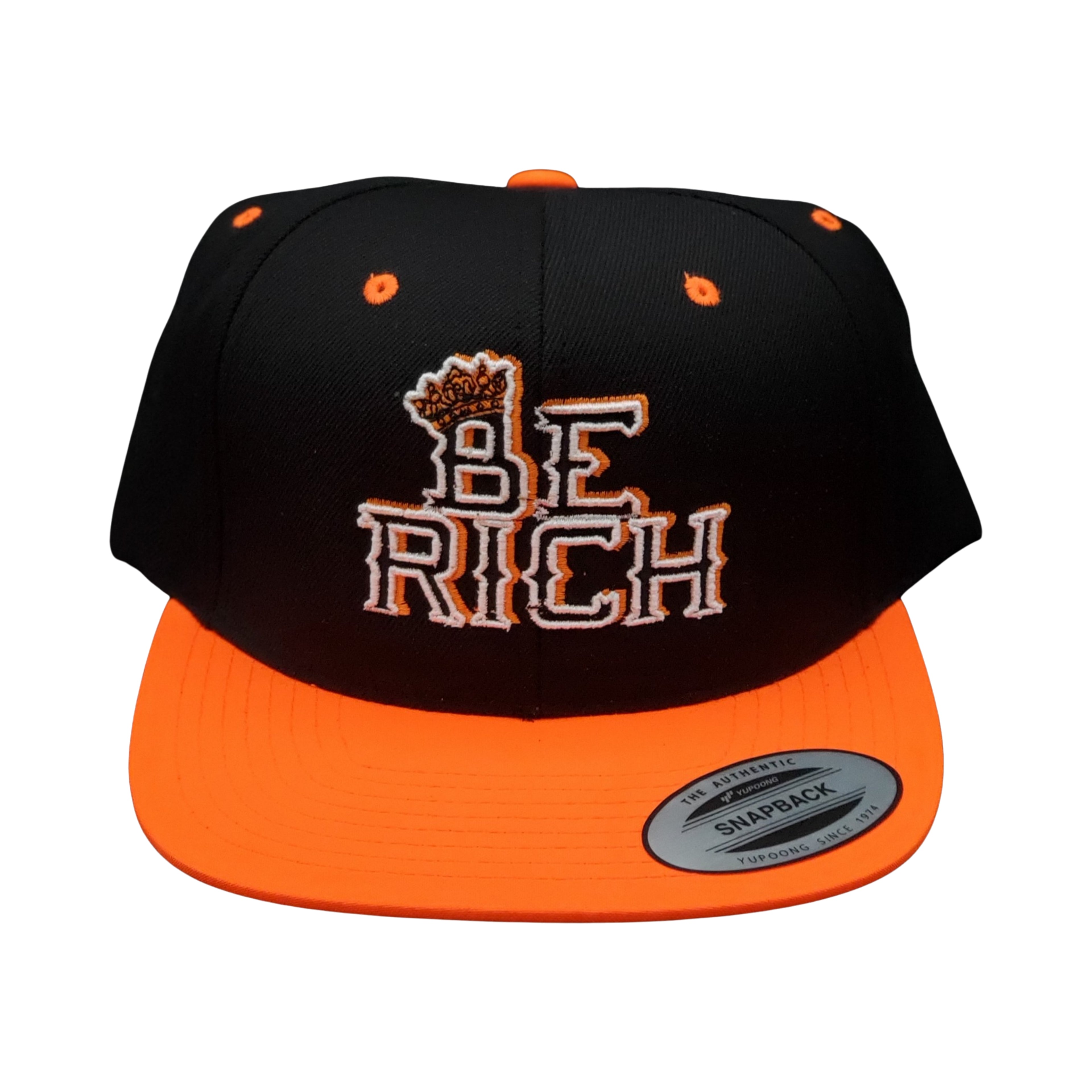 BE RICH & "B R" Snapback Hats