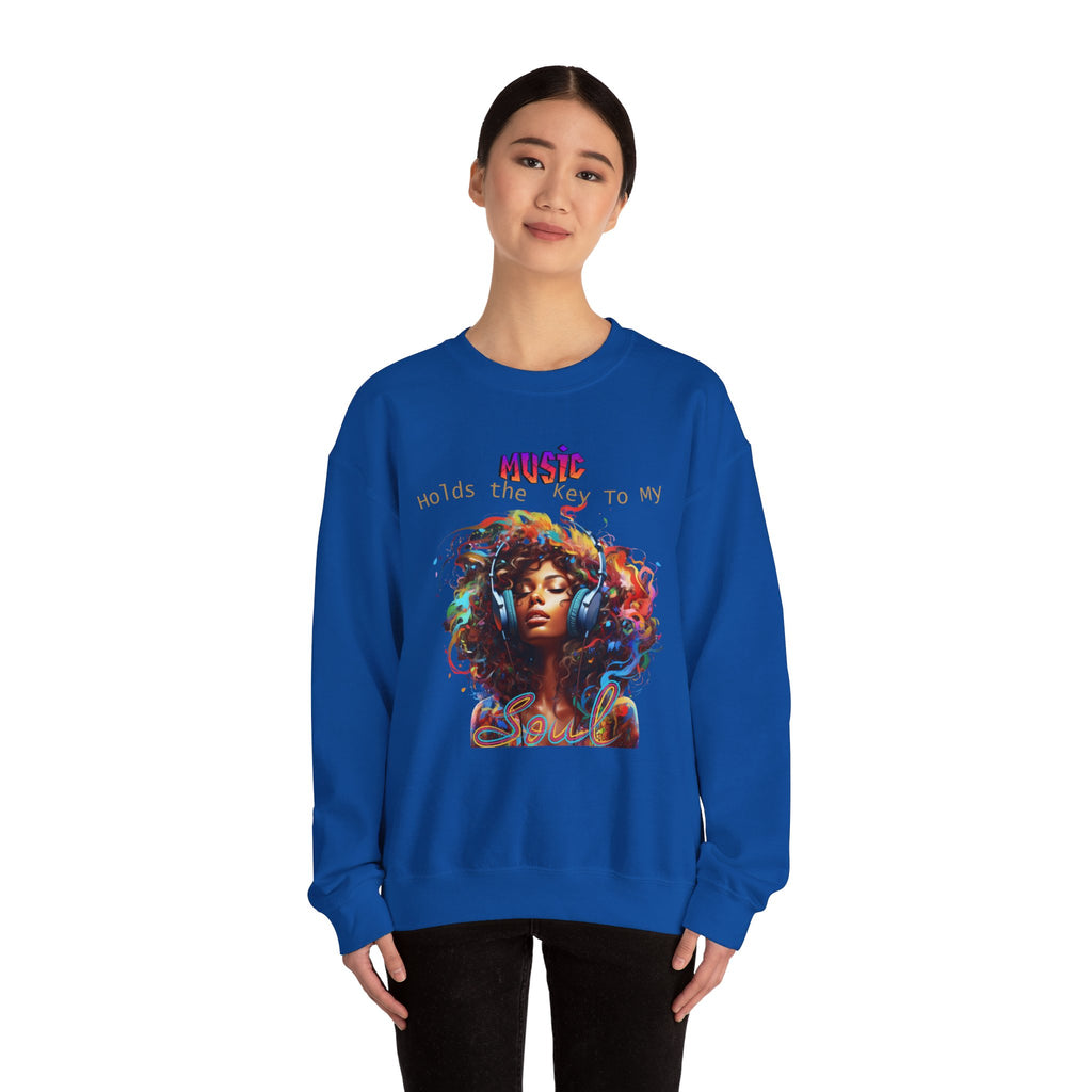 Music holds the key to my soul Crewneck Sweatshirt