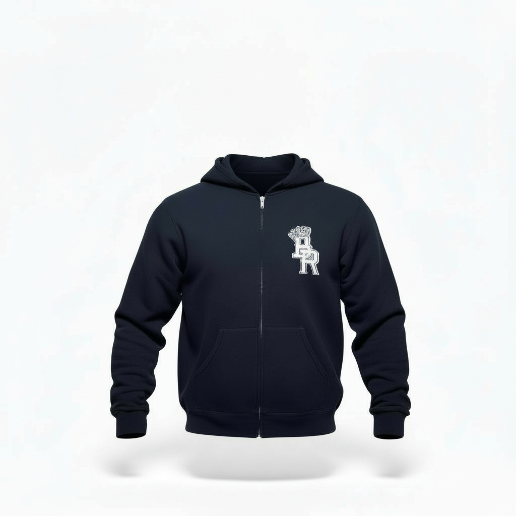 BE RICH "B R" Jogger Zip-up Hoodie
